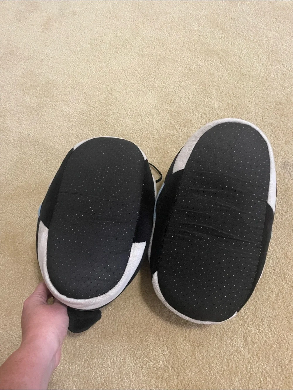 Kids Blue Plush Sneaker Slippers - Lightweight Indoor Shoes